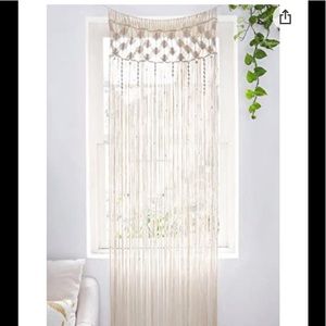 Mkono Macrame Curtain Wall Hanging Boho Wall decor